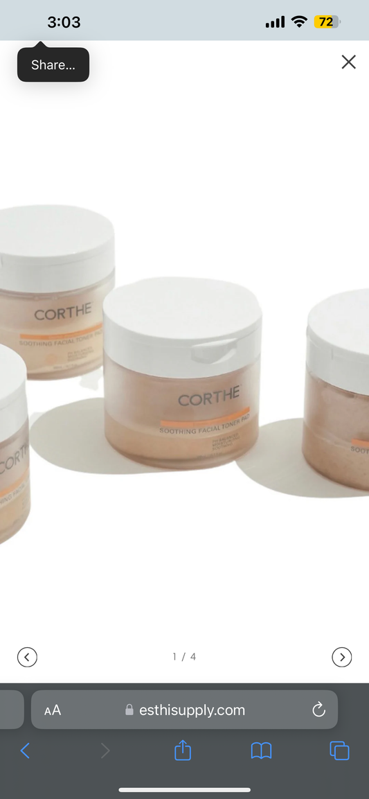 Corthe Essential Soothing Facial Toner Pads